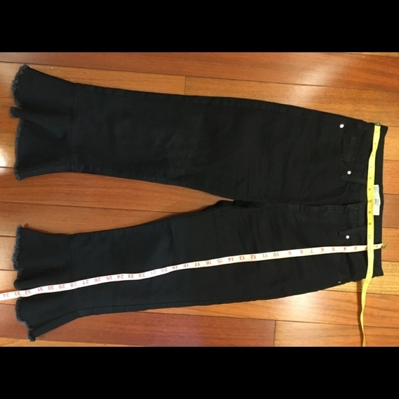 Topshop Moto Dree Cropped Kick Flare Black Jeans F. - Picture 11 of 16